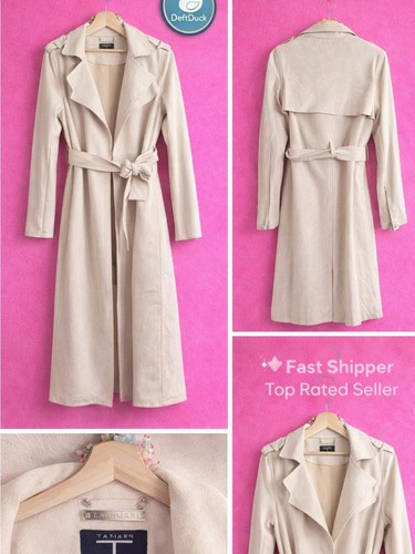 Trench cappotto tahari panna - tahari,