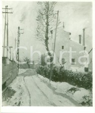 1933 MOSTRE D'ARTE Silvio POLLONI Paese *Fotografia coeva del quadro