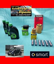 KIT TAGLIANDO + 6 CANDELE SMART COUPE CABRIO 450 (98-07) 0.6 600 BENZINA 3L 5W30