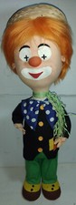 PUPAZZO VINTAGE  ANNI 60, CLOWN DI 65 CM