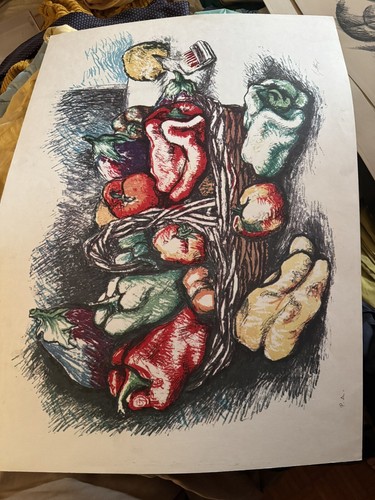 Litografia renato guttuso - litografia,