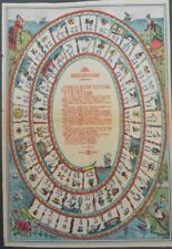 Gioco dell'Oca DICHIARAZIONE, marca Stella, carta sottile cm. 23x33, inizio 1900