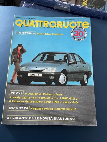 Rivista quattroruote ottobre - rivista,