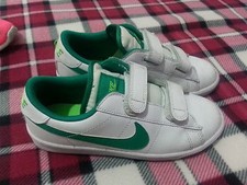 Lotto 460 scarpe ginnastica bambina bimba bimbo NIKE bianche verdi n.35