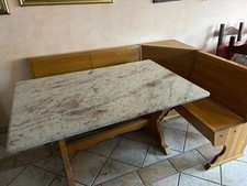 tavolo granito yuparana con cassa panca (legno rovere);l