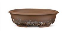 Vaso ovale arte per bonsai - vaso,