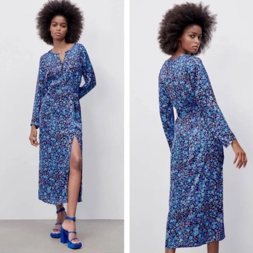 Abito midi zara blu - midi,