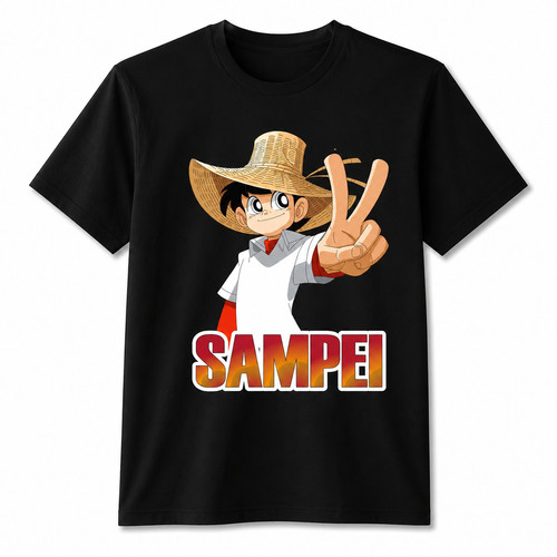 Shirt sampei uomo nera - uomo, 100%