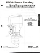 Catalogo ricambi motore fuoribordo Johnson 4,5 HP 4 tempi 2004 J4R4SRC J5R4SRC