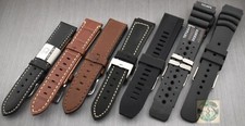Cinturino per Orologio Pelle Gomma Diver Citizen Seiko Universali 20/22/24mm