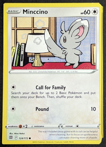 Carta pokemon minccino errore - pokemon,