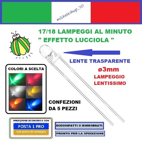 Diodo led lucciola diametro - led,