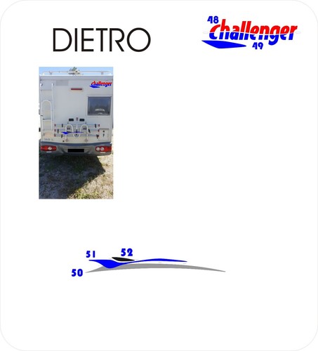 Adesivi per camper challenger - camper,