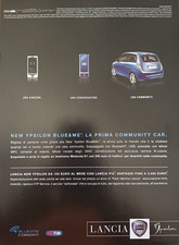Clipping Pubblicità Adv. 2007 LANCIA YPSILON BLUE&ME La Prima Community Car