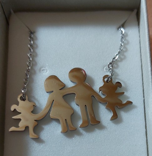 Collana acciaio famiglia - collana, acciaio,