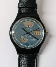 Swatch Automatico 1991 - SAB100V1 - Black Motion - Var. 1 foro azzurro - Nuovo