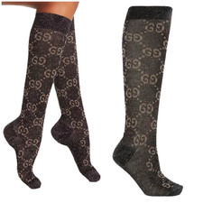 Calze Gucci motivo lurex GG -