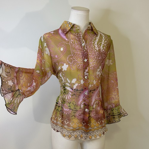 Top manica balza - , trasparente