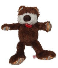 Peluche doudou ours marron