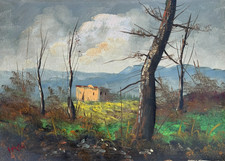 QUADRO OLIO SCUOLA ITALIANA