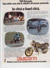 advertising Pubblicità MOTO DUCATI  900 DARMAH 1979 MAXIMOTO MOTOITALIANE EPOCA