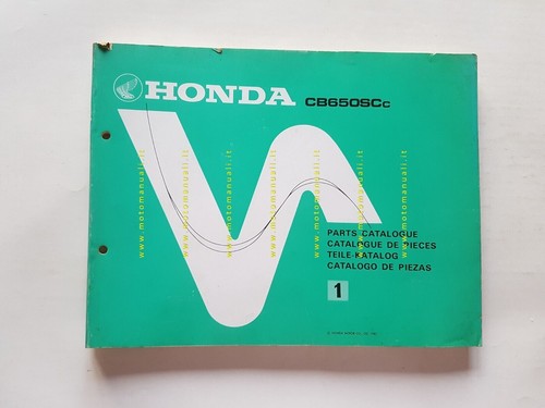 Honda 650 1981 - sc, catalogo