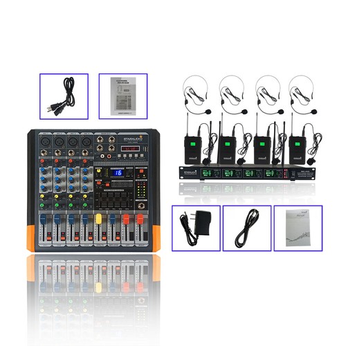 Mixer audio canali - canali, 2000w