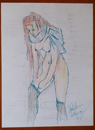 Quadri disegno donna nuda nudo - donna,