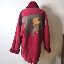 Cappotto shearling scamosciato