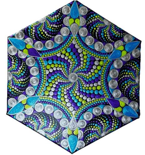 Tela esagonale decorazione