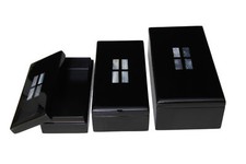 Set Di 3 Scatole Con Intarsio