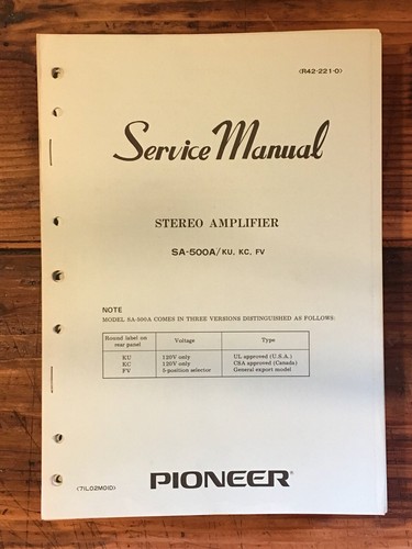 Pioneer 500a amplificatore - pioneer,