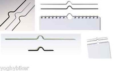 SCATOLA 1000 GANCI IN METALLO PER CALENDARI LUNGHEZZA CM. 7 NERO-BIANCO-METALLO