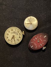 Lotto 3 di Meccanismi meccanici orologi varie marche completi vintage Swiss Made