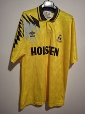 TOTTENHAM MAGLIA CALCIO 1991/92 SHIRT JERSEY CAMISETA UMBRO HOLSTEN VINTAGE