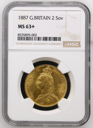 Due sterline oro - due, 1887
