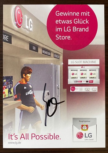 Scheda firmata heung min - lg,