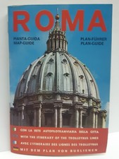 ROMA Pianta Guida Editrice Lozzi Vintage Italiano Inglese Tedesco Francese