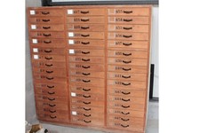 Mobili artigianali officina militare 48 cassetti (70057)