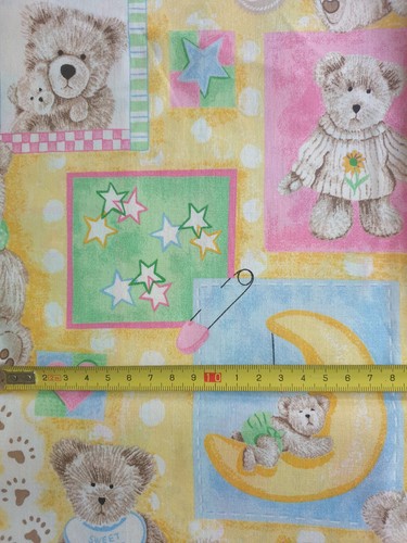 Tessuto con orsetti cotone - con,