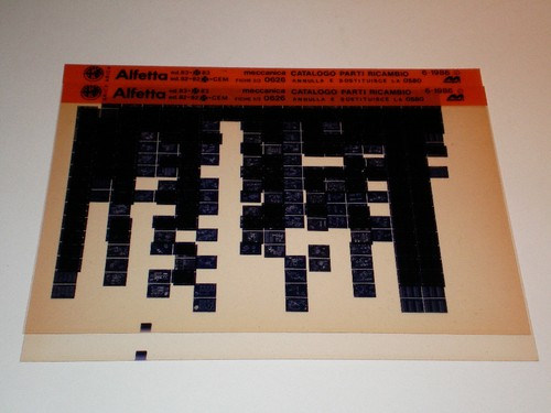 Microfiche catalogo ricambi - microfiche,