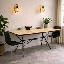 Tavolo vintage legno metallo - vintage,