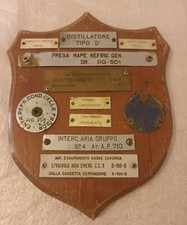 Placca Pompe Cerpelli Targhette Vintage Sala Macchine Locali Industriali Crest