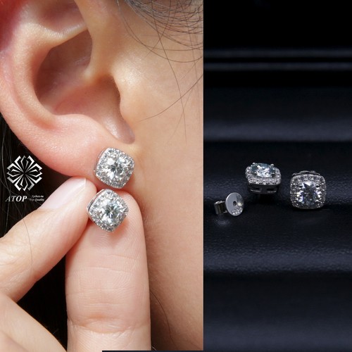 Orecchini vera moissanite 5 - in,