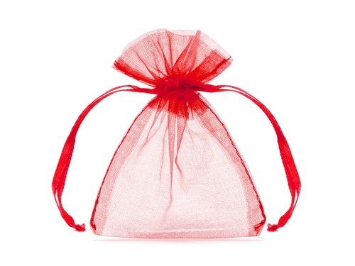 Sacchetti rosso tulle in - sacchetti,