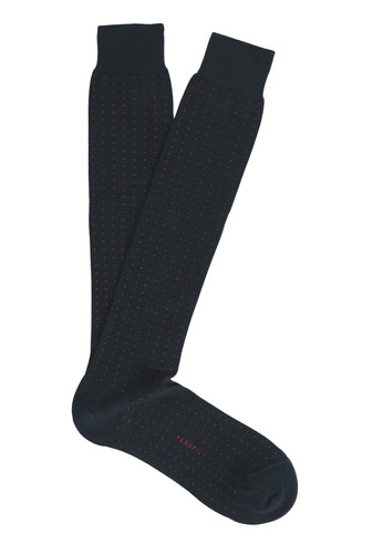 Calza uomo lunga liscia pois - calza,
