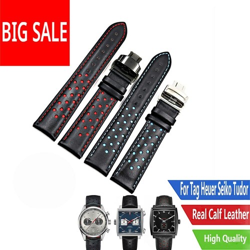 20mm 22mm leather wrist watch - 20mm,