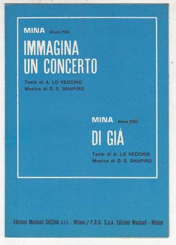Spartito mina immagina - spartito, un