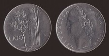 100 LIRE 1968 MINERVA - ITALIA