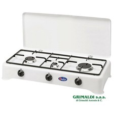 5324MT PARKER FORNELLO A GAS METANO 3 FUOCHI ATTACCO METANO 71 x 32 x 14,5 cm